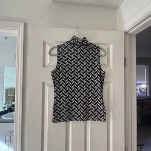 Classiques Entier Women's Black Pattern Blouse